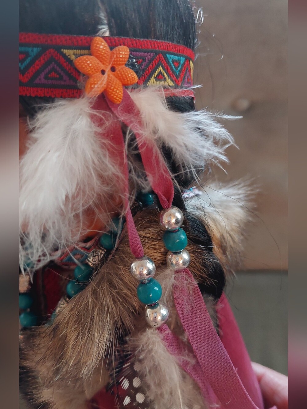 Cathay Collection Porcelain 15" Native American Indian Doll Limited Edition 5 - Picture 10 of 11